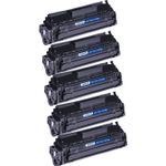 Pack de 5 HP 12X (Q2612X) toner compatibles alta capacidad negro (Ink Hero)
