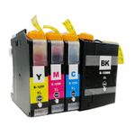 4 stück Brother LC129 & LC125 XXL tintenpatronen (Ink Hero)