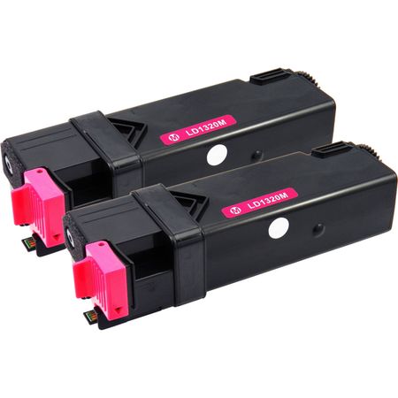 Pack de 2 Dell 593-10261 (WM138 / KU055) toner compatibles haute capacité magenta (Ink Hero)