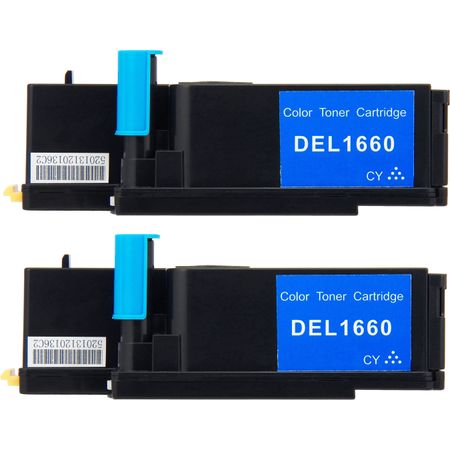 Pack de 2 Dell 593-11041 (769T5) toner compatibles cyan (Ink Hero)