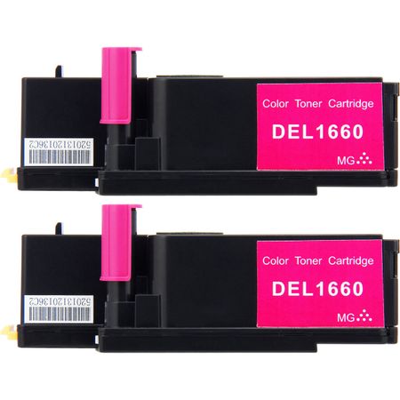 Pack de 2 Dell 593-11033 (8WNV5) toner compatibles magenta (Ink Hero)