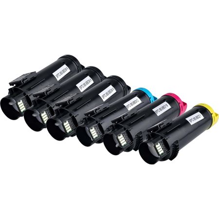 6 Pack Dell H625 / H825 Compatible High-Yield Toner Cartridges