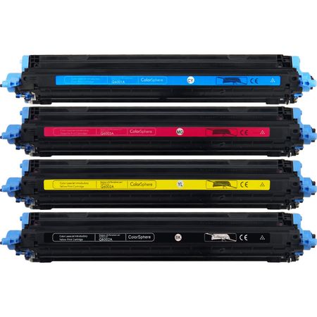 4 Pack HP 124A Remanufactured Toner Cartridges