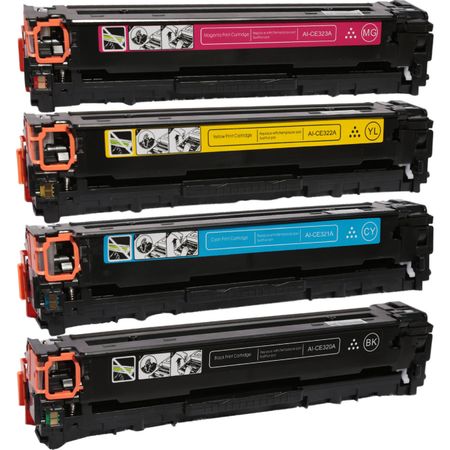 Pack de 4 HP 128A toner compatibles (Ink Hero)