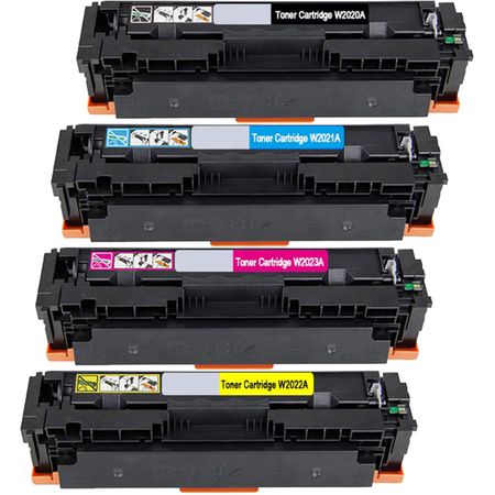Pack de 4 HP 414X cartouches de toner haute capacité compatibles
