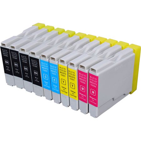 10 pack Brother LC37 Compatible Ink Cartridges