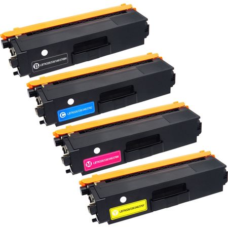 Pack de 4 Brother TN336 cartouches de toner haute capacité compatibles (remplace TN331)
