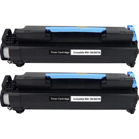 2 Pack Canon 106 Black Remanufactured Laser Toner Cartridges (0264B001AA)