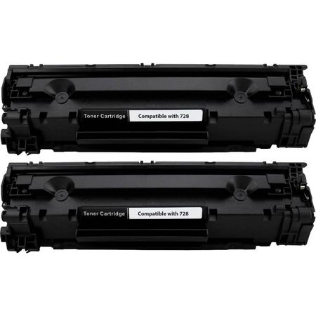 2 Pack Canon 328 Black Compatible Toner Cartridges