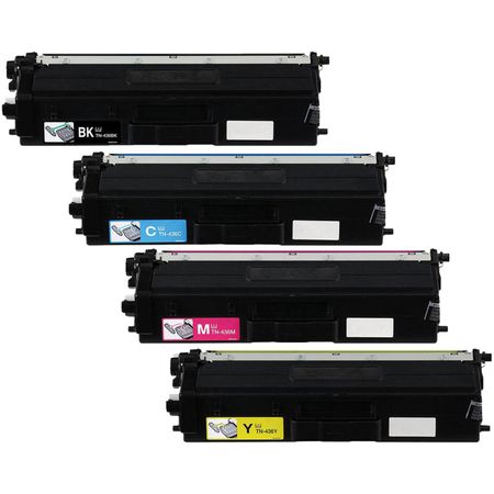 Pack de 4 Brother TN439 cartouches de toner ultra haute capacité compatibles
