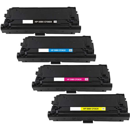 Pack de 4 HP 508X toner compatibles alta capacidad (Ink Hero)