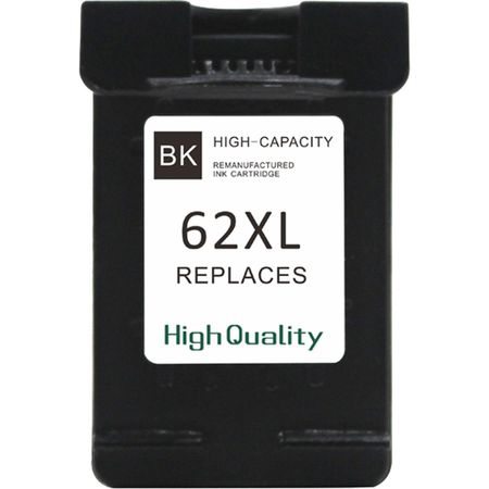 HP 62XL Black High-Yield Remanufactured Ink Cartridge (C2P05AA)