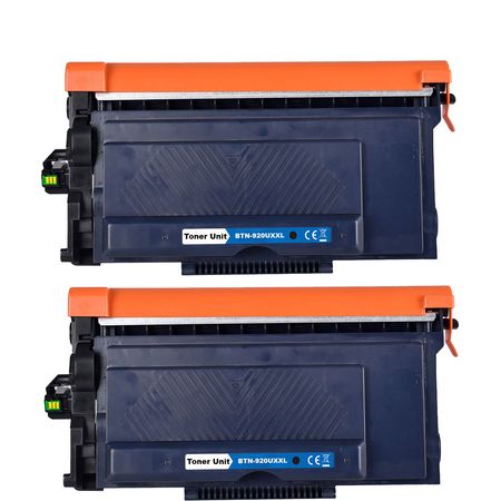 Pack de 2 Cartouches de toner compatibles ultra haute capacité Brother TN920UXL Noir
