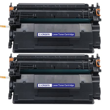 2 Pack Canon 070 Black Compatible Toner Cartridge (5639C001)