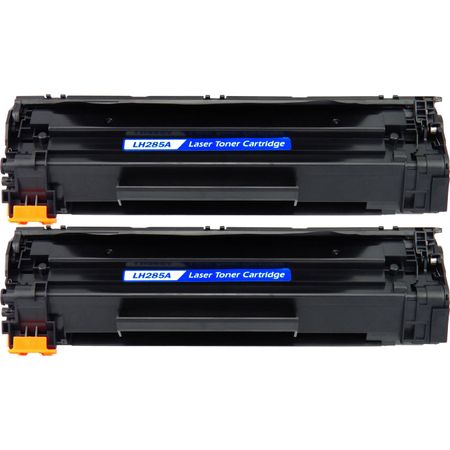 2 Pack HP 85A Black Compatible Jumbo Toner Cartridge (CE285A)