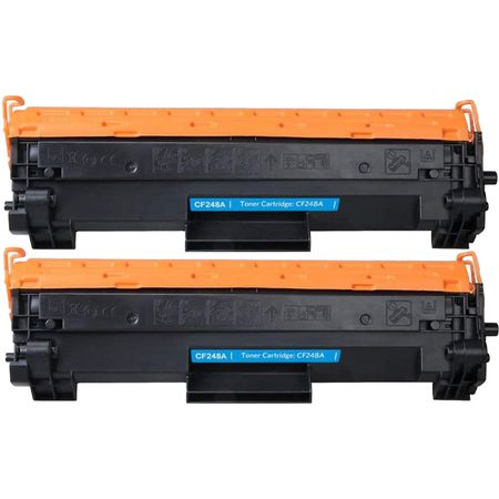 2 Pack HP 48A Black Compatible Laser Toner Cartridge (CF248A)