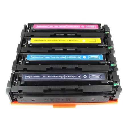 HP 201X Compatible High-Yield Toner Cartridges 4-Pack (Replaces 201A)