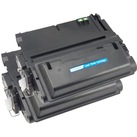 Pack de 2 HP 38A cartouche de toner noir remanufacturée (Q1338A)
