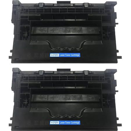 2 Pack HP 37X Black High Yield Compatible Laser Toner Cartridge (CF237X)