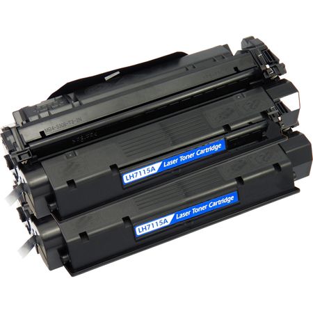 2 Pack HP 15A Black Remanufactured Toner Cartridge (C7115A)