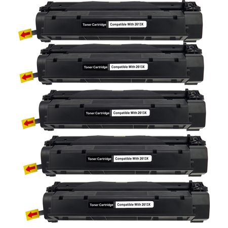 Pack de 5 HP 13X cartouche de toner noir compatible haute capacité (Q2613X)
