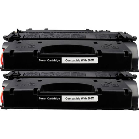 Pack de 2 HP 05X (CE505X) toner compatibles alta capacidad negro (Ink Hero)