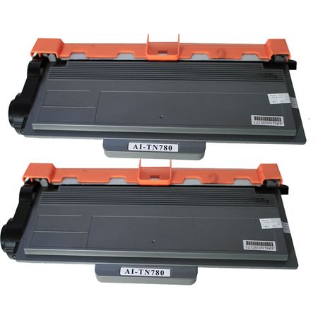 2 Pack Brother TN780 Compatible Super High-Yield Black Toner Cartridge