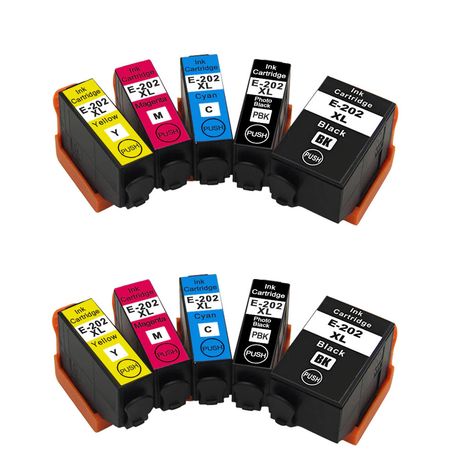 Pack de 10 Epson 202XL cartouches d'encre compatibles haute capacité (Ink Hero)