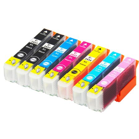 7 Pack Epson 24XL High Yield Compatible Ink Cartridges