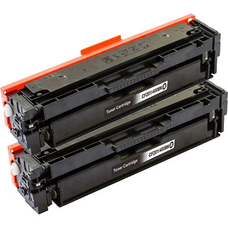 Pack de 2 HP 201X / CF400X (201A / CF400A) toner compatibles haute capacité noir (Ink Hero)