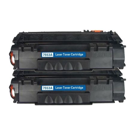 Pack de 2 HP 53A (Q7553A) toner compatibles noir (Ink Hero)