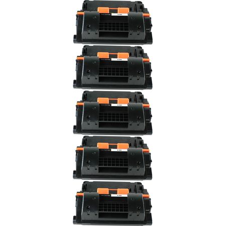 Pack de 5 HP 90X (CE390X) toner compatibles haute capacité noir (Ink Hero)