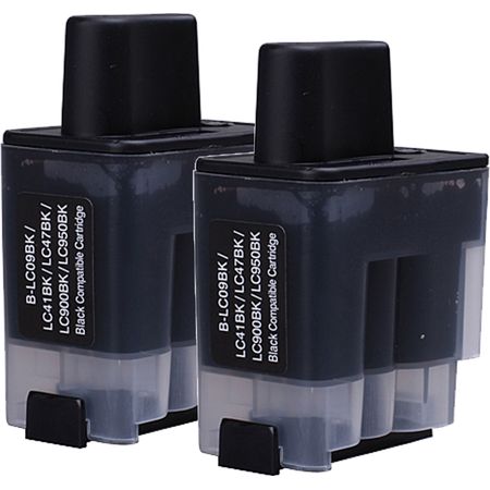 2 Pack Brother LC47BK Black Compatible Ink Cartridges