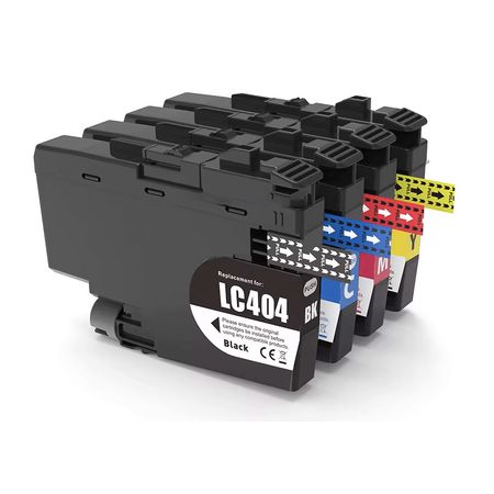 Pack de 4 Brother LC404 XL cartouches d'encre compatibles
