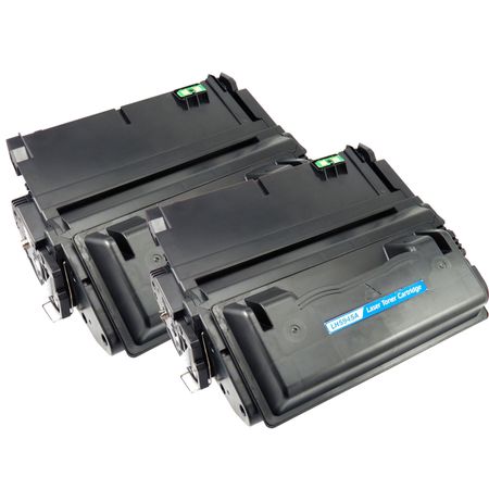 2 Pack HP 45A Black Compatible Toner Cartridge (Q5945A)