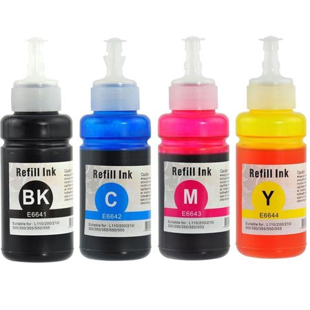 4 stuks Epson T664 zwart en kleur (Ink Hero Huismerk)
