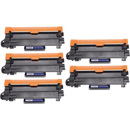5 Pack Brother TN830 Black Compatible Toner Cartridge