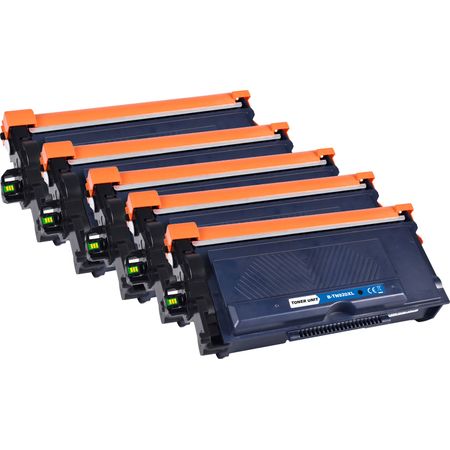 Pack de 5 Brother TN920XL cartouche de toner haute capacité noir compatible
