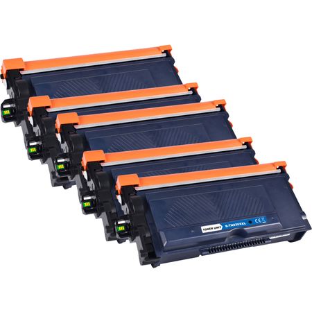 Pack de 5 Cartouches de toner compatibles extra haute capacité Brother TN920XXL Noir
