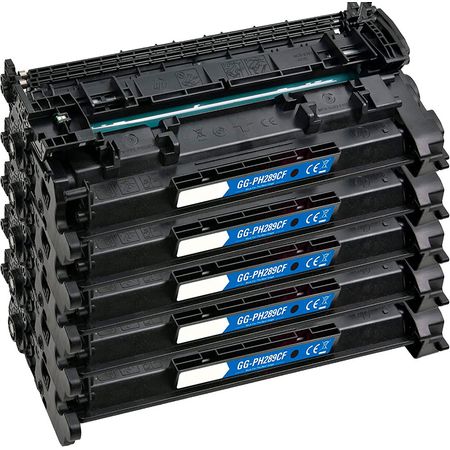 Pack de 5 HP 89A cartouche de toner noir compatible (CF289A)
