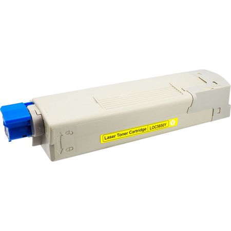 Oki C5650, C5750 Yellow Compatible High-Yield Toner Cartridge (43872309)