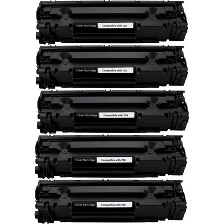 5 Pack Canon 328 Black Compatible Toner Cartridges