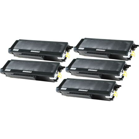5 Pack Brother TN3185 Black Compatible High-Yield Toner Cartridge (Replaces TN3145)