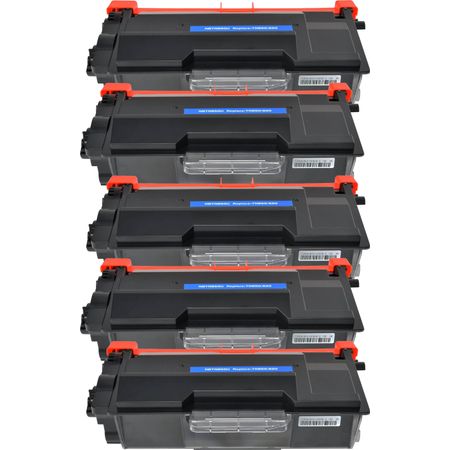 5 Pack Brother TN3440 Black Compatible High-Yield Toner Cartridge (Replaces TN3520)