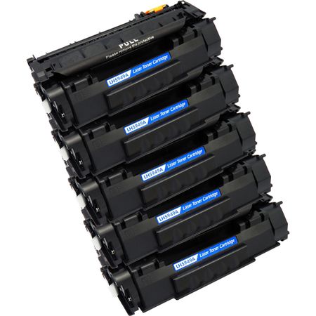 Pack de 5 HP 49A (Q5949A) toner compatibles noir (Ink Hero)