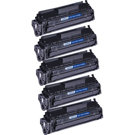5 stuks HP 12X (Q2612X) toner zwart hoge capaciteit (Ink Hero Huismerk)