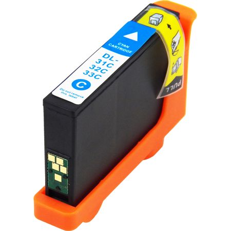 Dell Series 33/34 Cyan Compatible Extra High-Yield Ink Cartridge