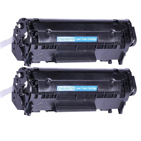 2 stuks Canon 703 toner zwart (Ink Hero Huismerk)