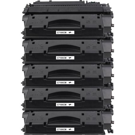 5 Pack Canon 119 II HY Black Compatible High-Yield Toner Cartridges (3480B001AA)
