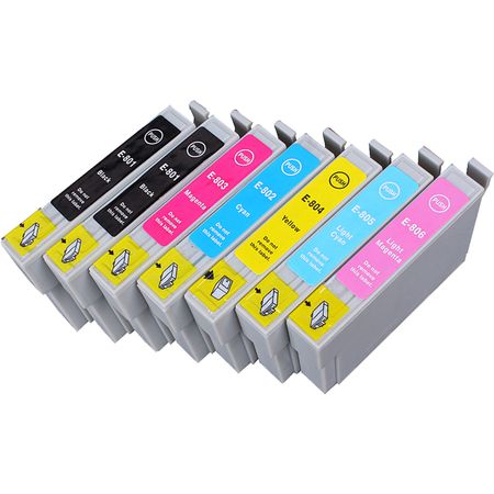 7 stück Epson T0807 tintenpatronen (Ink Hero)